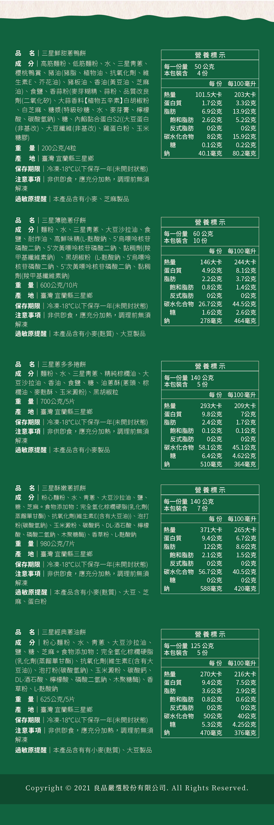 上桌秘訣+營養標示